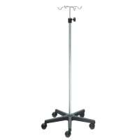 Kinefis serum support in chromed steel with PVC base and four chromed steel hangers Kinefis serum support in chromed steel with PVC base and four chromed steel hangers