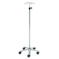 Kinefis serum support in chromed steel with aluminum base and four chromed steel hangers Kinefis serum support in chromed steel with aluminum base and four chromed steel hangers