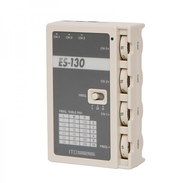 ITO ES-130 Acupuncture Electrostimulator with three independent output channels: The smallest on the market, easy to use ITO ES-130 Acupuncture Electrostimulator with three independent output channels: The smallest on the market, easy to use