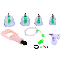 Cupping kit (6 Suction with Pump + Pistol)