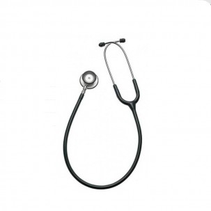 Riester Duplex stethoscope, made of aluminum, in cardboard display box (black color)