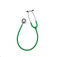 Riester Duplex stethoscope, made of aluminum, in cardboard display box (green color)