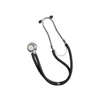 Riester Ri - Rap Double Tube Stethoscope, 40 cm, Black, Chrome Double Head, in Cardboard Display Box