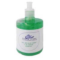 Pure Aloe Vera Gel Enriched with Green Tea Kinefis 500 ml: Regenerating, moisturizing and antioxidant effect