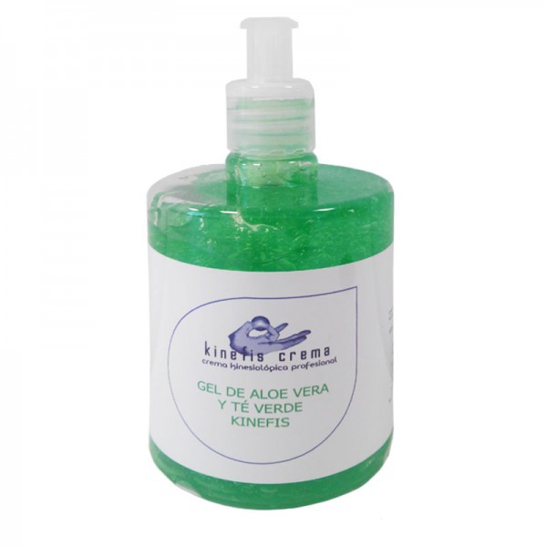 Pure Aloe Vera Gel Enriched with Green Tea Kinefis 500 ml: Regenerating, moisturizing and antioxidant effect