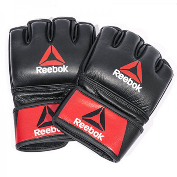 Reebok Leather MMA Gloves: Open palm design