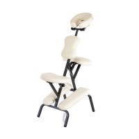Kinefis Relax multifunctional folding massage chair (cream and black colors)