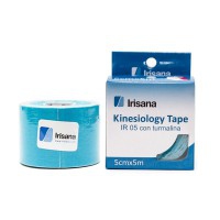 Kinesiology Tape Irisana with blue tourmaline 5cmx5m