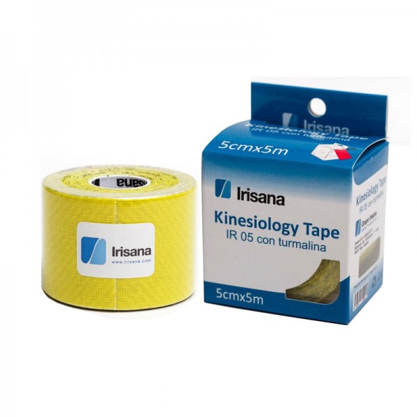 Kinesiology Tape Irisana with tourmaline yellow 5cmx5m Kinesiology Tape Irisana with tourmaline yellow 5cmx5m