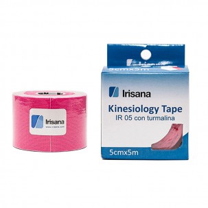 Irisana Kinesiology Tape with Tourmaline - 5 cm x 5 cm (Red)