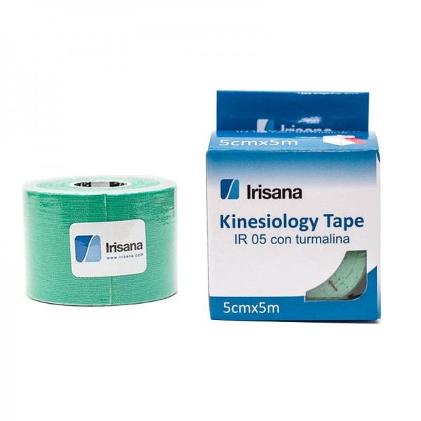 Kinesiology Tape Irisana with green tourmaline 5cmx5m