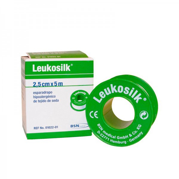LEUKOSILK "S" Silk adhesive tape (Various sizes) LEUKOSILK "S" Silk adhesive tape (Various sizes)