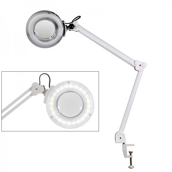 Expand LED Cold Light Magnifying Lamp with three magnifications (clamp fixing base) Expand LED Cold Light Magnifying Lamp with three magnifications (clamp fixing base)