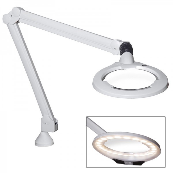 Circus LED 10W magnifying lamp with five diopters: extreme light quality for the most demanding jobs