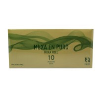 Pure mugwort moxa with smoke "Qing ai tiao" Ener-Qi (10 units): Ideal for indirect moxibustion