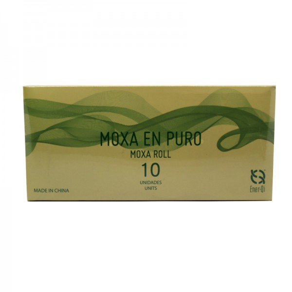 Pure mugwort moxa with smoke "Qing ai tiao" Ener-Qi (10 units): Ideal for indirect moxibustion