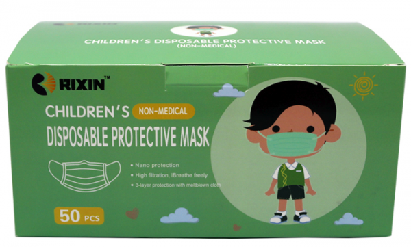 Hygienic masks boy / girl 3 layers - Box of 50 units