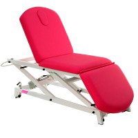 Kinefis Opportunity hydraulic stretcher: three-body structure, adjustable in height with adjustable backrest and footboard