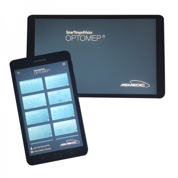 OPTOMED portable vision control: Using a management tablet
