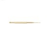 Gold retractable stimulator stylus 13 cm: fine tip and hard elasticity