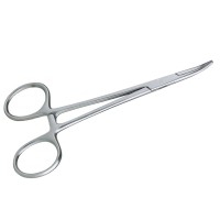 Stainless Steel Forceps with Safety Lock Curved Tip 12 cm: Ideal for auriculopuncture Stainless Steel Forceps with Safety Lock Curved Tip 12 cm: Ideal for auriculopuncture