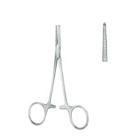 Halsted-Mosquito hemostatic forceps straight with teeth - (12.5 cms)