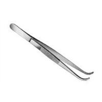 Dissection forceps 13 cm A / A Curve: Ideal for auriculotherapy (stainless steel) Dissection forceps 13 cm A / A Curve: Ideal for auriculotherapy (stainless steel)