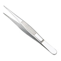 Fine Point Toothless Forceps 12.50 cm: Ideal for auriculotherapy (stainless steel) Fine Point Toothless Forceps 12.50 cm: Ideal for auriculotherapy (stainless steel)