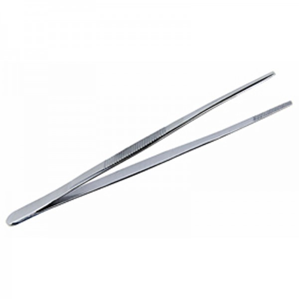Thick Flat Point Forceps 12.5 cm: Ideal for auriculotherapy (stainless steel) Thick Flat Point Forceps 12.5 cm: Ideal for auriculotherapy (stainless steel)