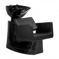 Washbasin for Hairdressers - Knot BLACK Barber Shops: Ergonomic design for the professional and the client