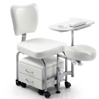 Tendy pedicure chair: Equipped with stool and chest of drawers Tendy pedicure chair: Equipped with stool and chest of drawers