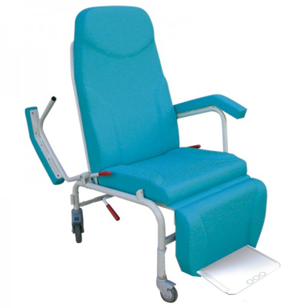 Eco Kinefis Freedom-Mobile geriatric clinical ergonomic chair: Accompaniment and rest with synchronized articulation, rollable