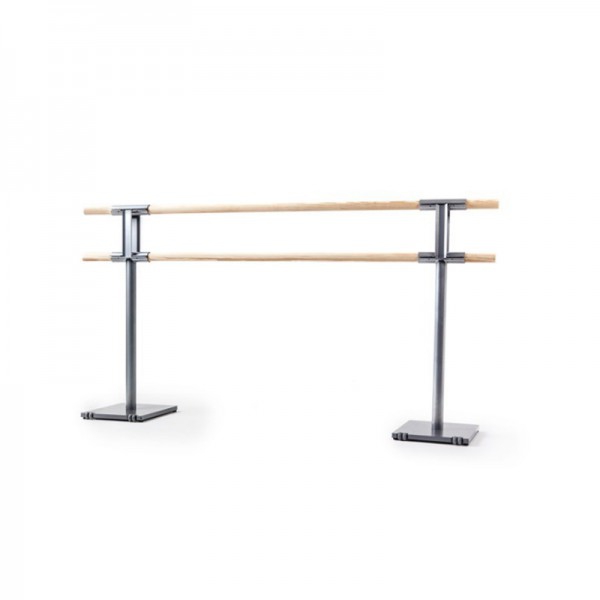 Set support with wheels double ballet bar + Two bars