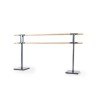 Double ballet bar support set with wheels + Two bars