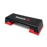 Step Reebok with non-slip platform Red/Black 98 cms: adjustable to 3 heights
