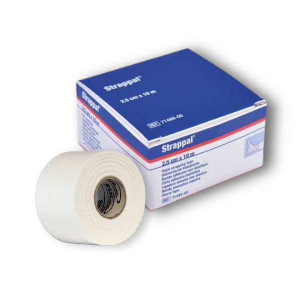 Strappal 2.5 cm x 10 meters: Inelastic adhesive tape - Sold in boxes of 36 units Strappal 2.5 cm x 10 meters: Inelastic adhesive tape - Sold in boxes of 36 units