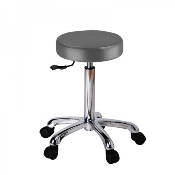 Fast backless stool: With gas piston lift and practical flat and circular seat (available colors)