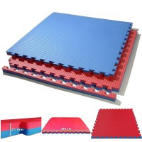 Reversible Tatami Puzzle Kinefis color blue - red (thickness 25 mm)