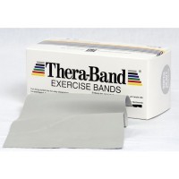 Thera Band 5.5 meters: Latex Athletic Resistance Tapes - Silver Color