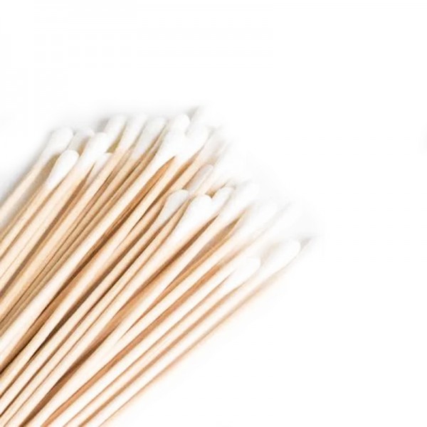 Sterile wooden swab with cotton (100 units) Sterile wooden swab with cotton (100 units)