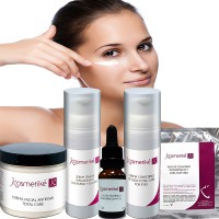 Kosmetiké Intensive Anti-Aging Cosmetic Treatment: Tensor Serum + Regenerating Concentrate + Anti-Aging Cream + Eye Contour + Collagen Veil Kosmetiké Intensive Anti-Aging Cosmetic Treatment: Tensor Serum + Regenerating Concentrate + Anti-Aging Cream + Eye Contour + Collagen Veil