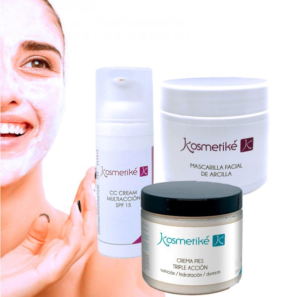 Infinity Cosmetic Treatment: CC Cream + Clay Facial Mask + Triple Action Foot Cream
