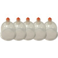 Disposable plastic suction cup for suction pump: Pack 5 units (sizes available)