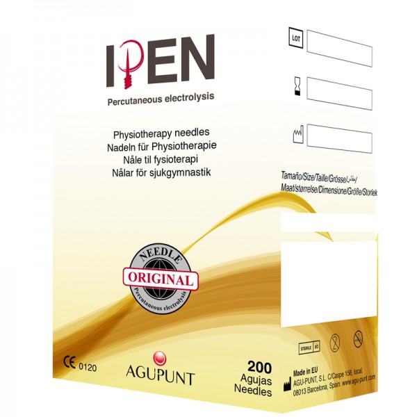 Agupunt IPEN needle: The only specific needles to work the therapeutic percutaneous electrolysis technique (200 units)