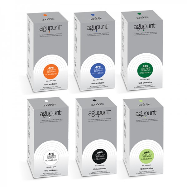 Agupunt Electrotherapy needle (without guide tube): The only specific needles to work the therapeutic percutaneous electrolysis technique (100 units) Agupunt Electrotherapy needle (without guide tube): The only specific needles to work the therapeutic percutaneous electrolysis technique (100 units)