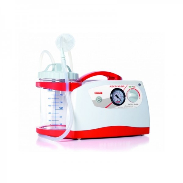 Askir 36 BR secretion aspirator 36 l / min - 1000 ml container Askir 36 BR secretion aspirator 36 l / min - 1000 ml container