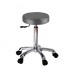 Fast backless stool: With gas piston lift and practical flat and circular seat (available colors) - Color: Dark gray - Reference: A66.1023A