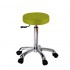 Fast backless stool: With gas piston lift and practical flat and circular seat (available colors) - Color: Light green - Reference: A351.1023A