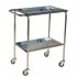 Stainless steel dressing trolley without bucket and without cylinder holder (Two models available) - Model: without drawer - Reference: 6113.80