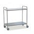 Clean clothes cart with fixed shelves and swivel wheels (Two models available) - Model: 2 Shelves - Reference: 6129